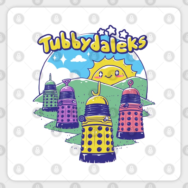 Tubby Daleks Sticker by Vincent Trinidad Art